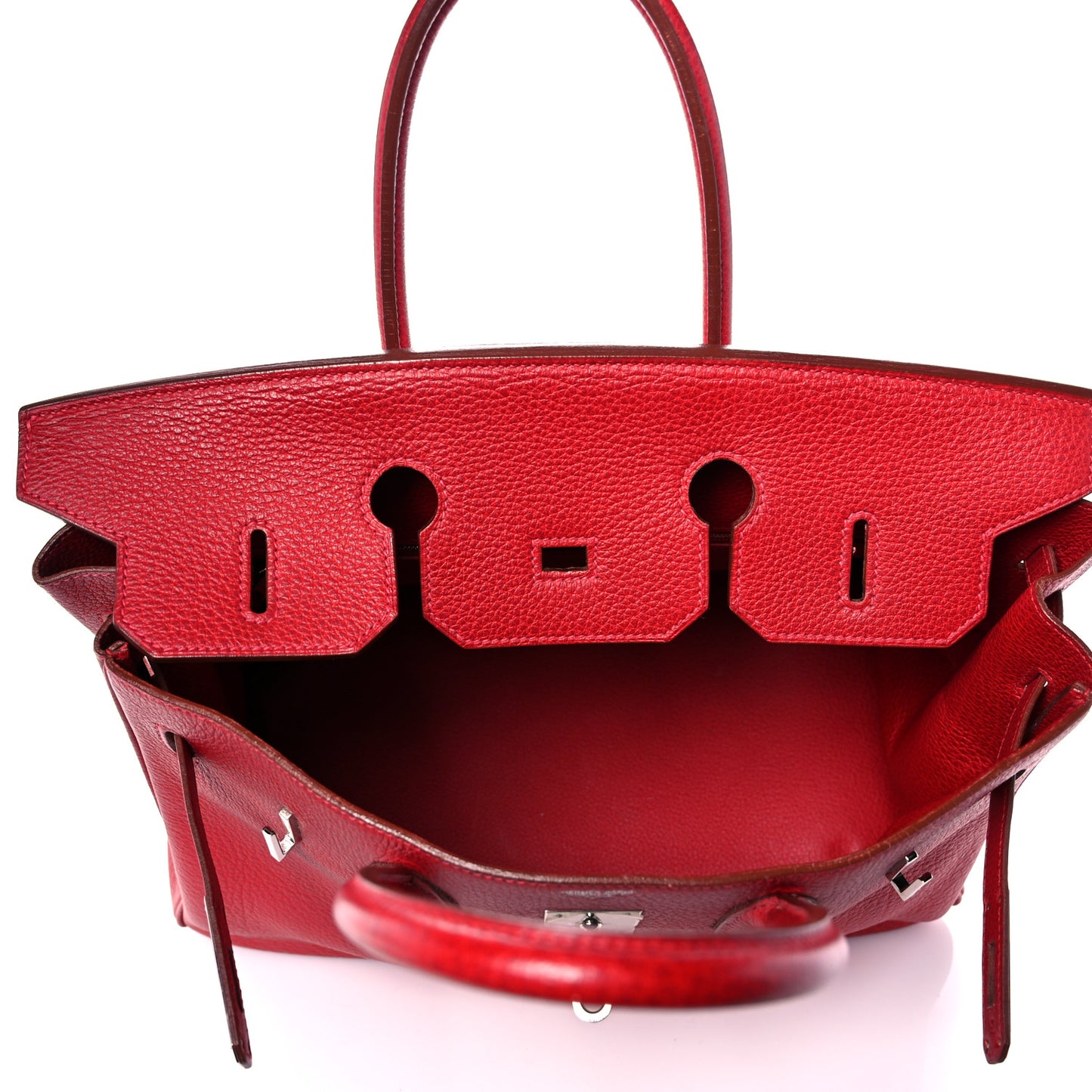 Buffle Skipper Birkin 35 Rouge Vif