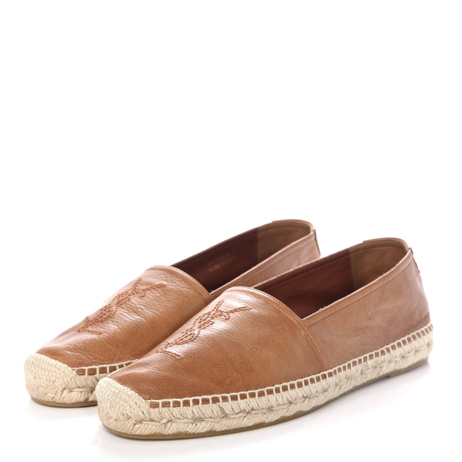 Saint Laurent Nappa Monogram Espadrilles 41 Toscano 3 of 11