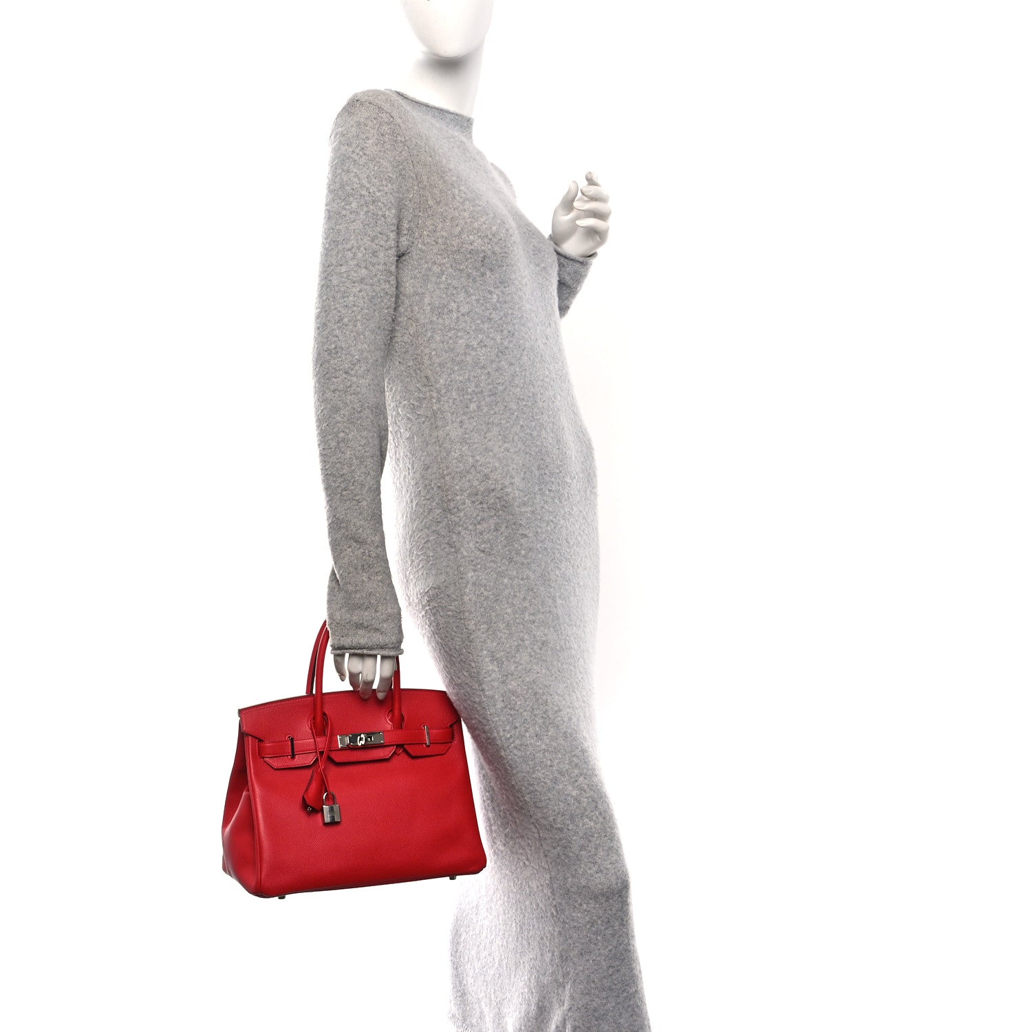 Hermes Epsom Birkin 30 Rouge Vif 2 of 10