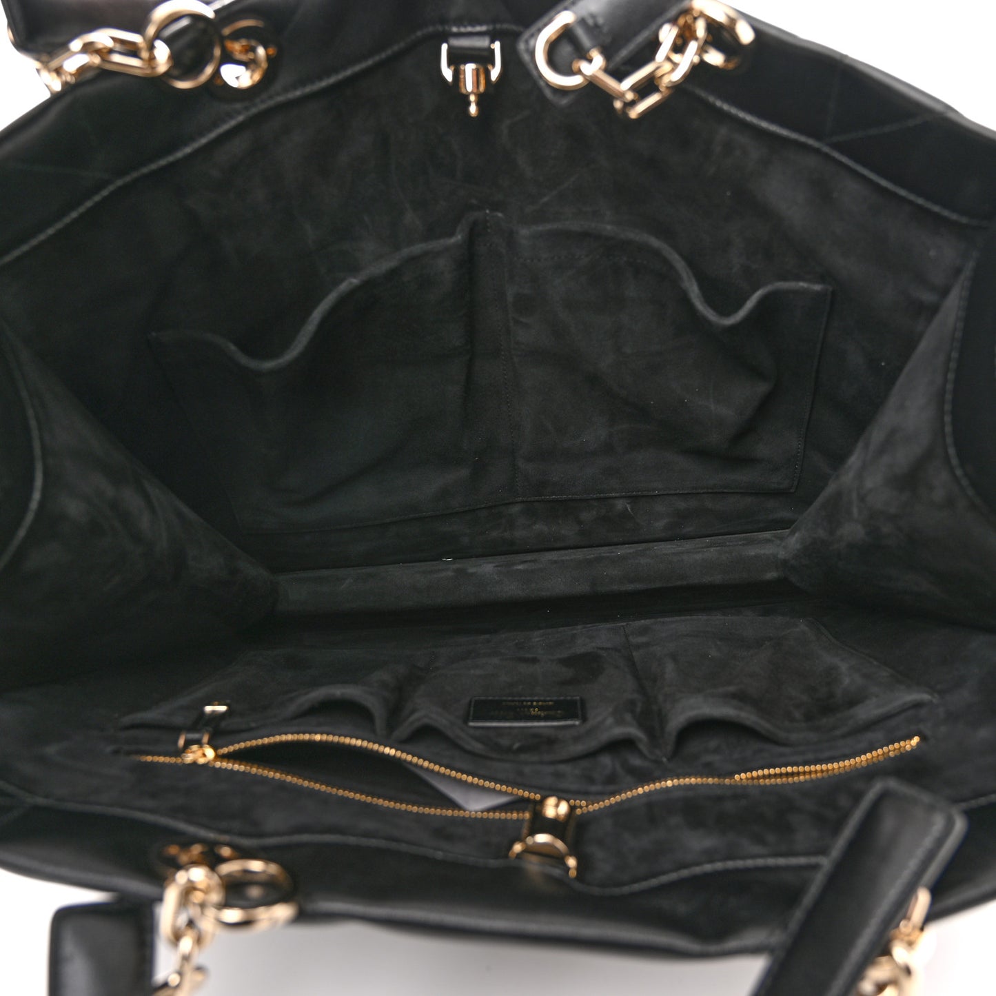 Calfskin Archicannage Medium Essential Tote Black