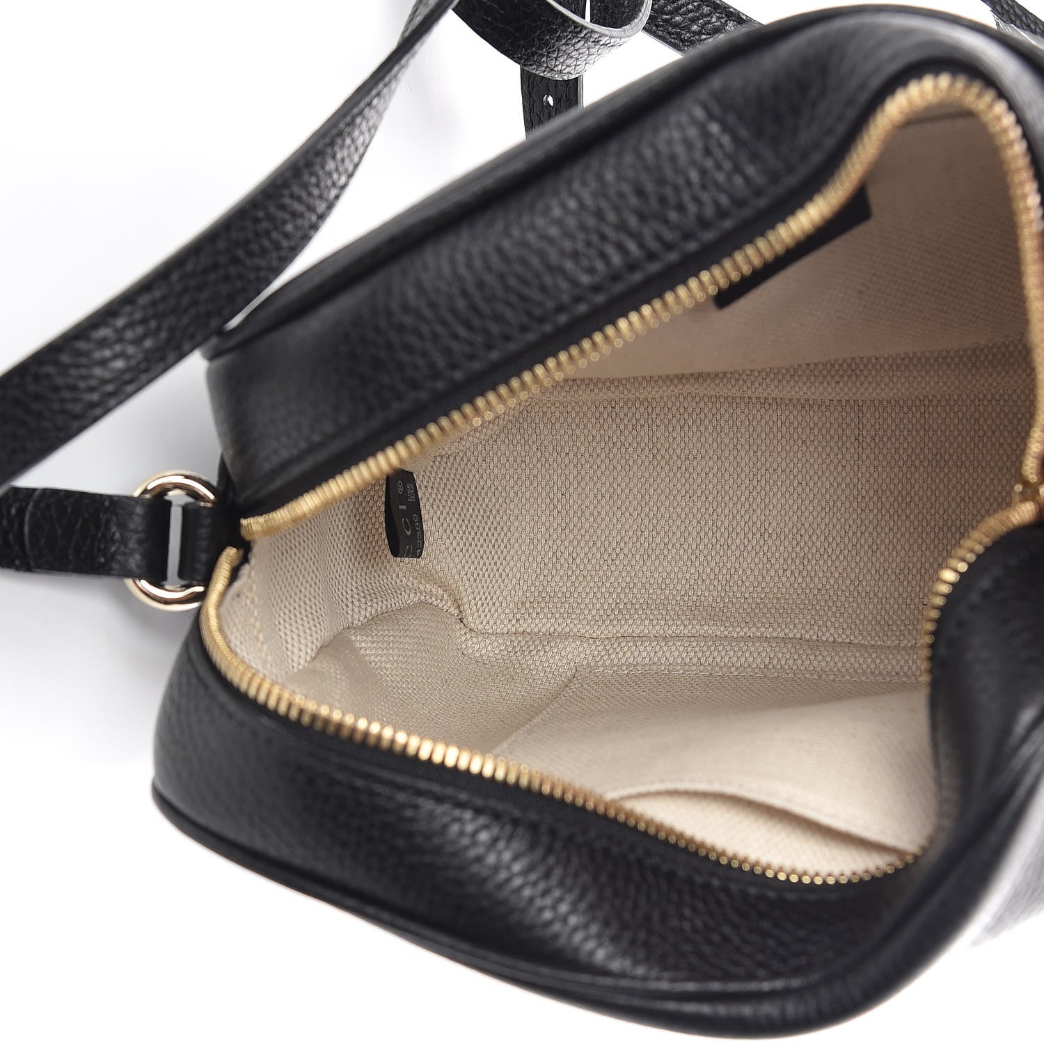 Gucci Pebbled Calfskin Small Soho Disco Bag Black 5 of 9