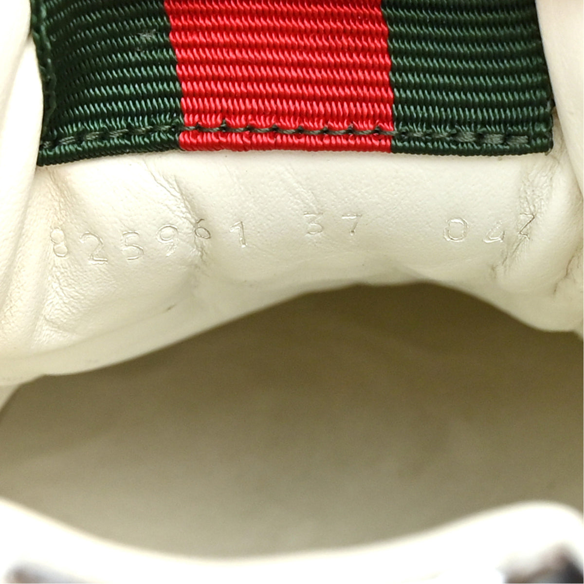 Gucci Guccissima Mirror Effect Womens Re-Web Sneakers 37 Silver 7 of 14