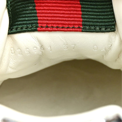 Gucci Guccissima Mirror Effect Womens Re-Web Sneakers 37 Silver 7 of 14