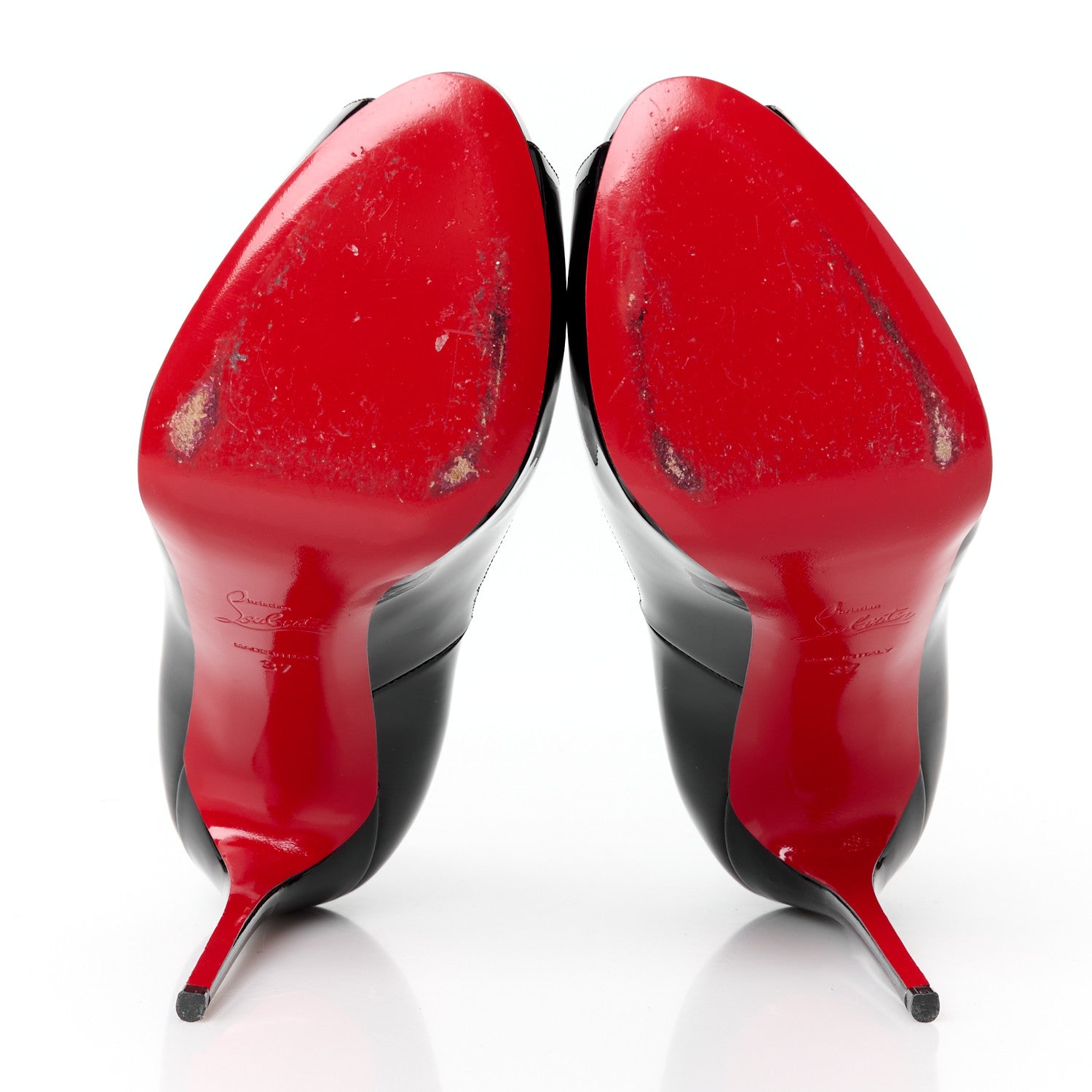 Christian Louboutin Patent New Very Prive 120 Pumps 37 Black 6 of 9