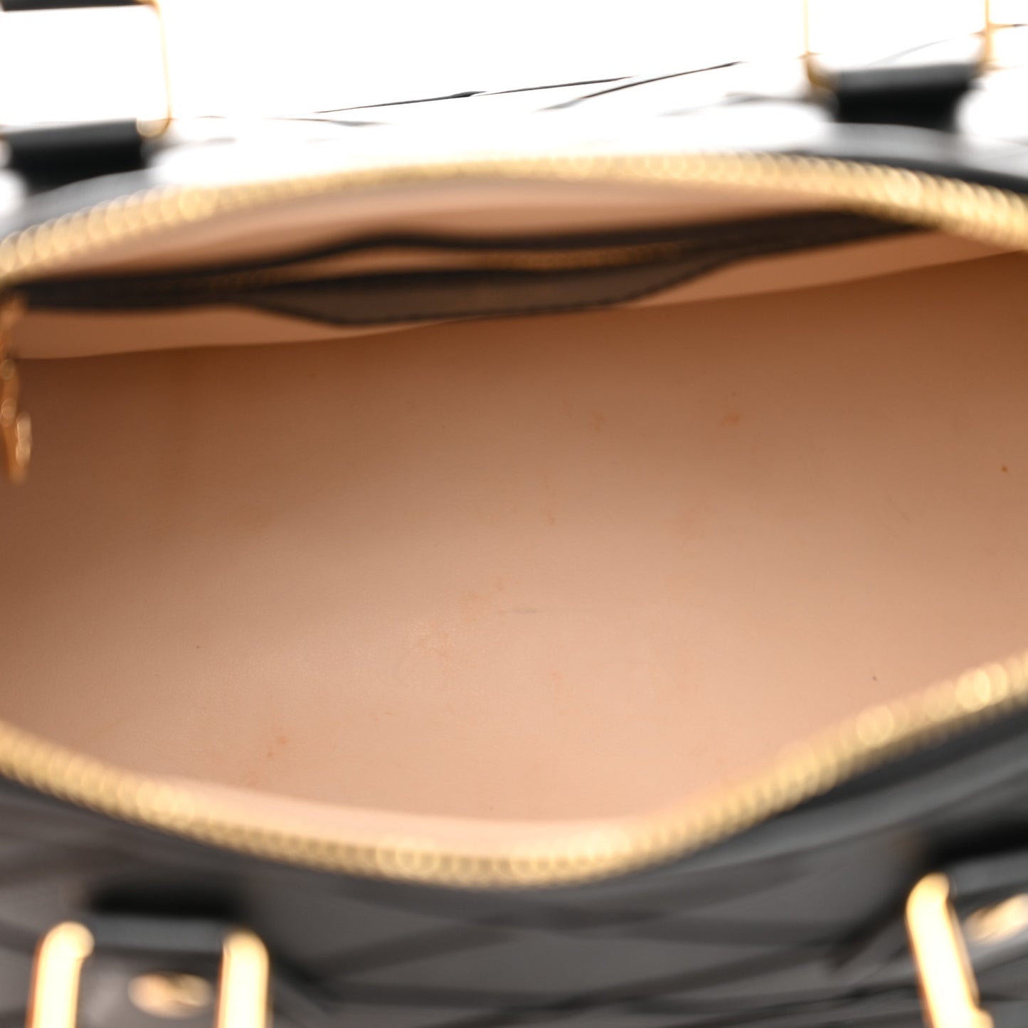 Lambskin Malletage Speedy Bandouliere 25 Black