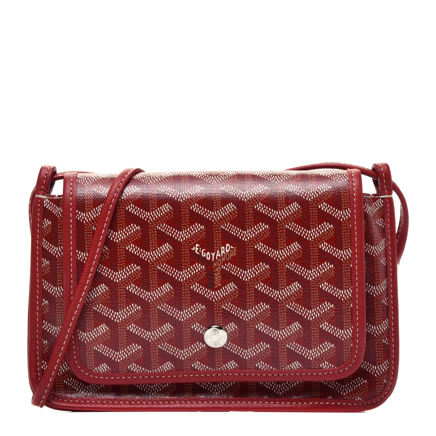 Goyard Goyardine Plumet Wallet Clutch Red 1 of 8