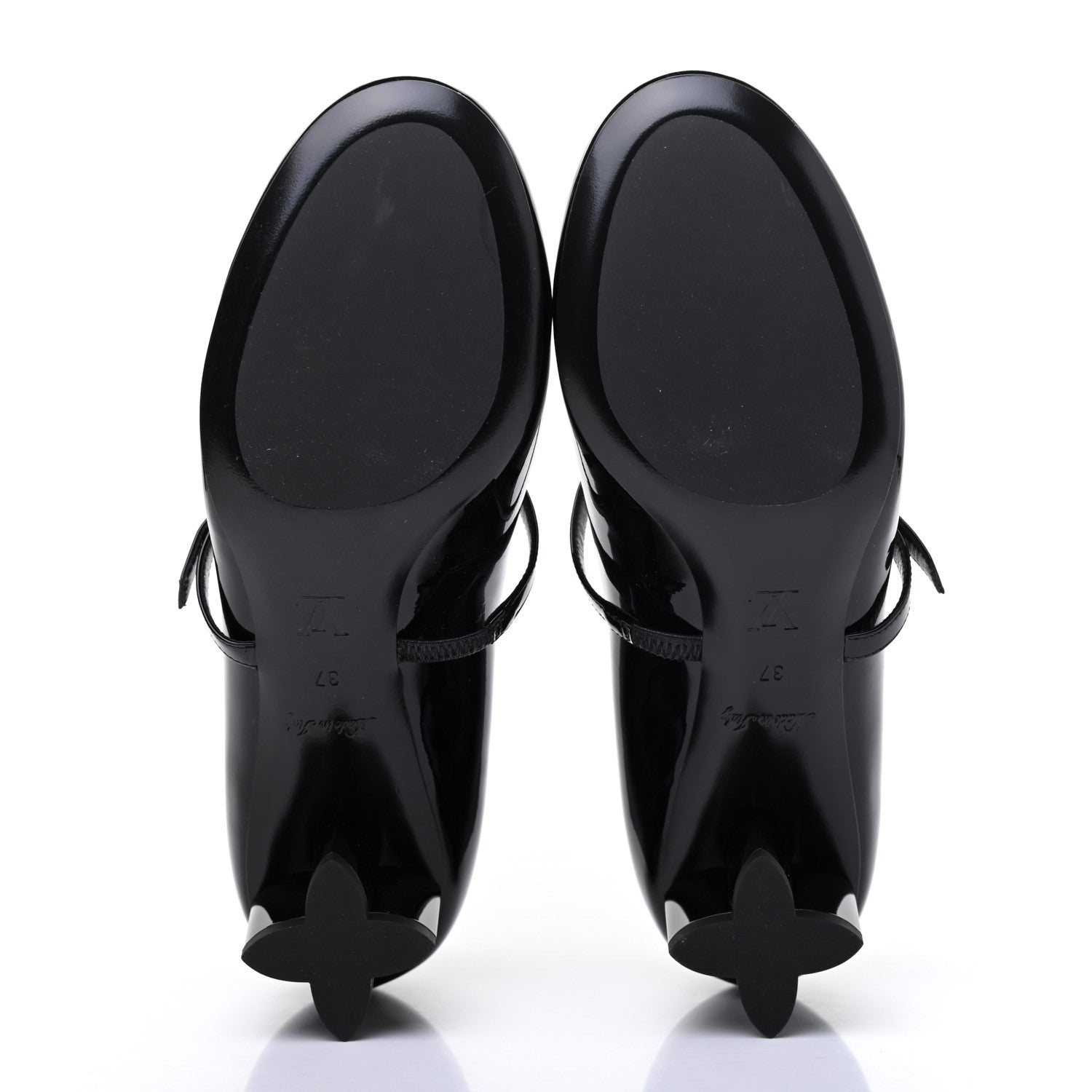 Louis Vuitton Patent Uniformes Silhouette 40mm Pumps 37 Black 5 of 8