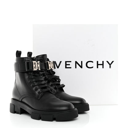 Givenchy Calfskin Combat Boots 38 Black 9 of 9