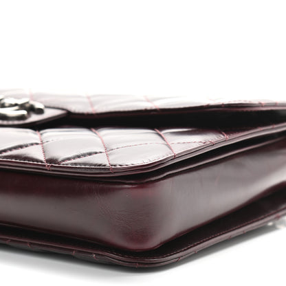 Chanel Calfskin Quilted Large Perfect Edge Flap Burgundy 9 of 12