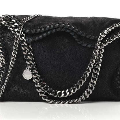Stella McCartney Shaggy Deer Mini Falabella Fold Over Tote Black 8 of 12