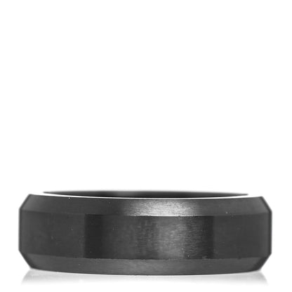 David Yurman Black Titanium 6mm Beveled Band Ring 54 6.75 3 of 5