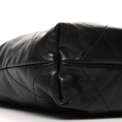 Chanel Shiny Calfskin Quilted Small Chanel 22 Black 9 of 11
