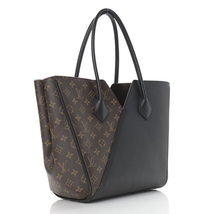 Louis Vuitton Calfskin Monogram Kimono Tote Black 3 of 14