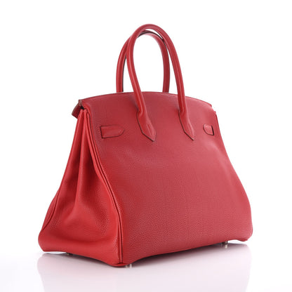 Hermes Togo Birkin 35 Rouge Casaque 3 of 34