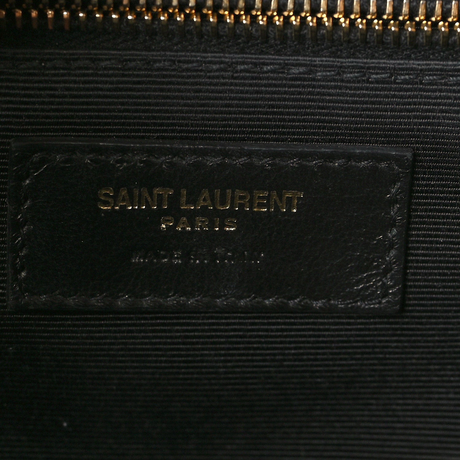 Saint Laurent Grain De Poudre Textured Mixed Matelasse Large Triquilt Monogram Satchel Dark Tea 6 of 9