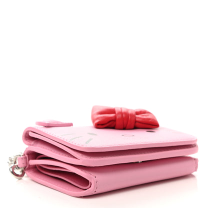 Balenciaga Calfskin Hello Kitty Mini Wallet Pink 3 of 7