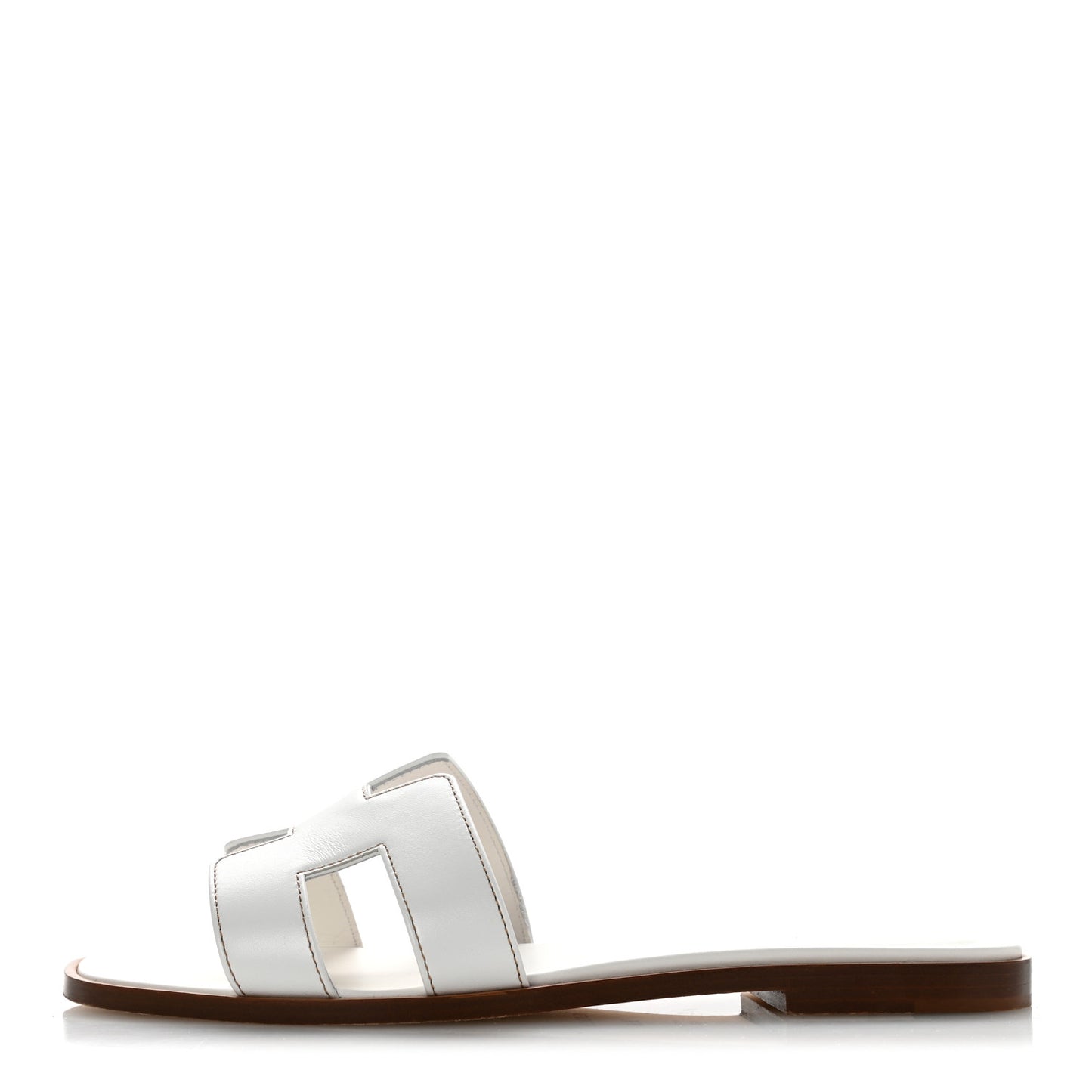 Box Calfskin Oran Sandals 38.5 White