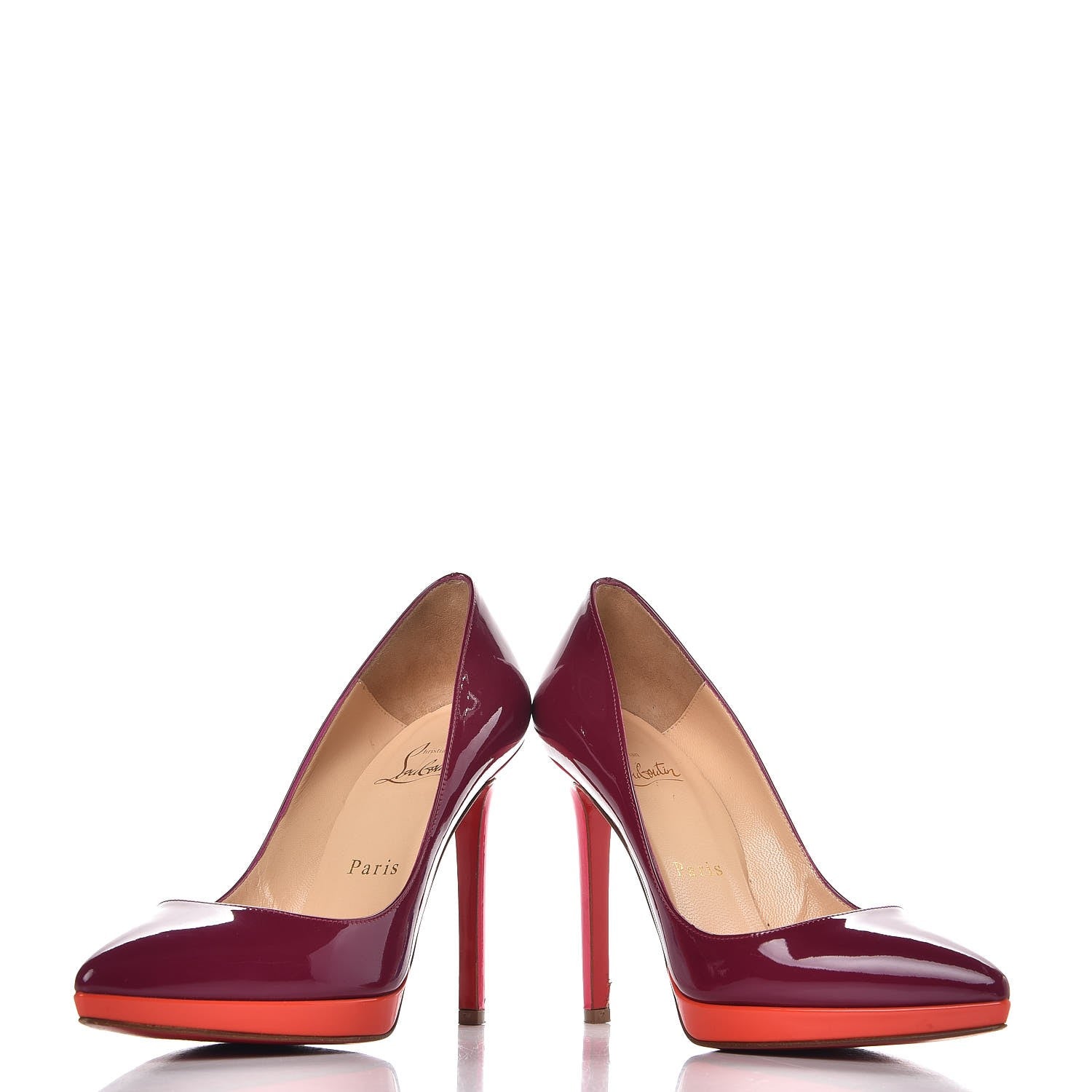 Christian Louboutin Patent Pigalle Plato 120 Pumps 35 Multi 5 of 10