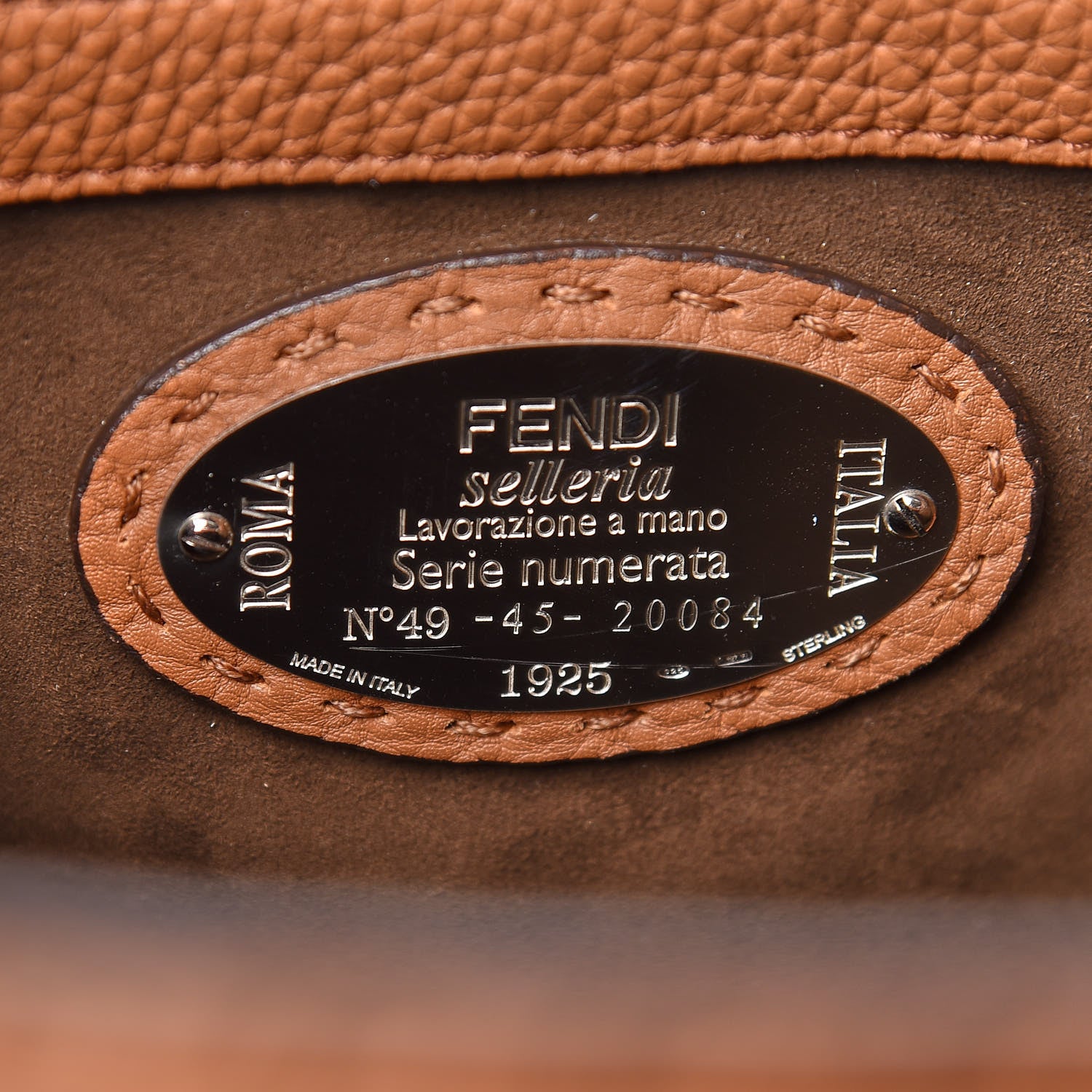 Fendi Cuoio Romano Selleria Large Anna Bucket Bag Mou 9 of 10