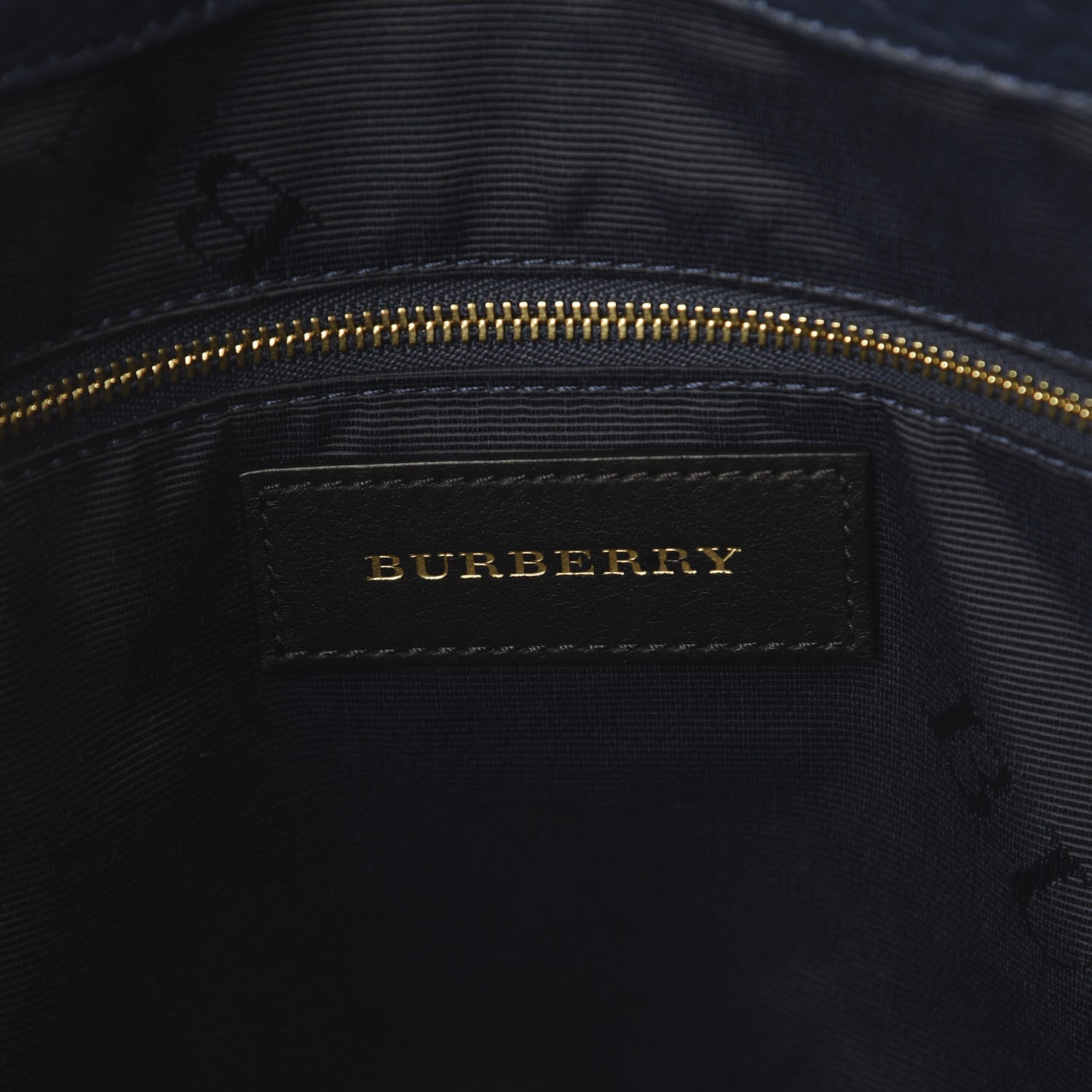 Burberry Heritage Grain Check Embossed Medium Dewsbury Tote Blue Carbon 7 of 8