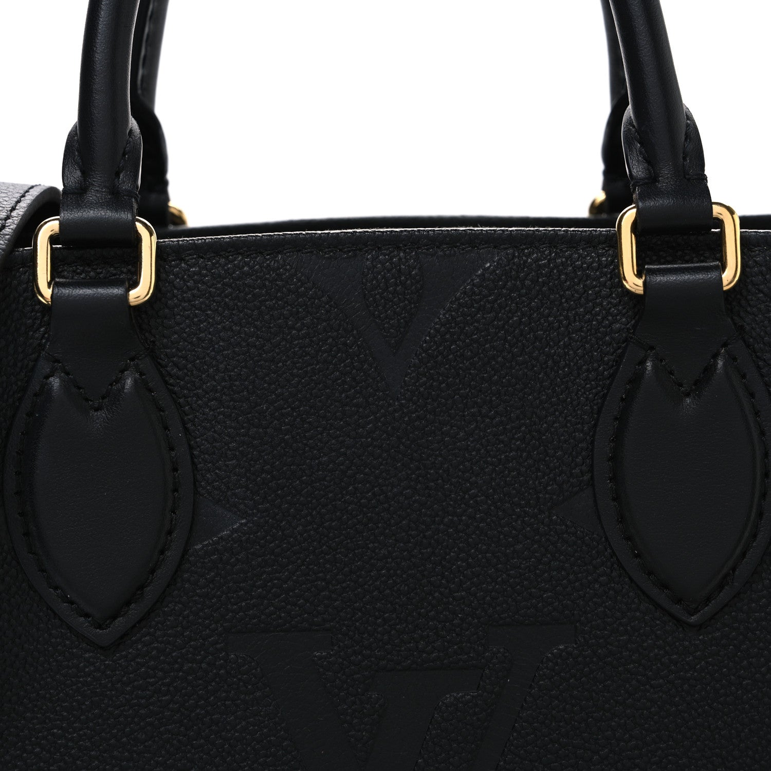 Louis Vuitton ブラック ハンドバッグ Louis Vuitton Empreinte Monogram Giant Onthego PM Black 1797195