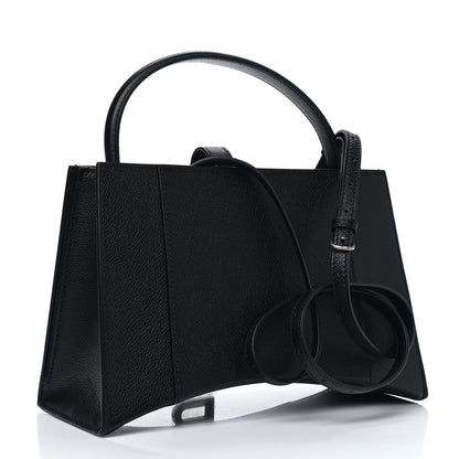Balenciaga Grained Calfskin XS Hourglass East West Tote Black 2 of 5