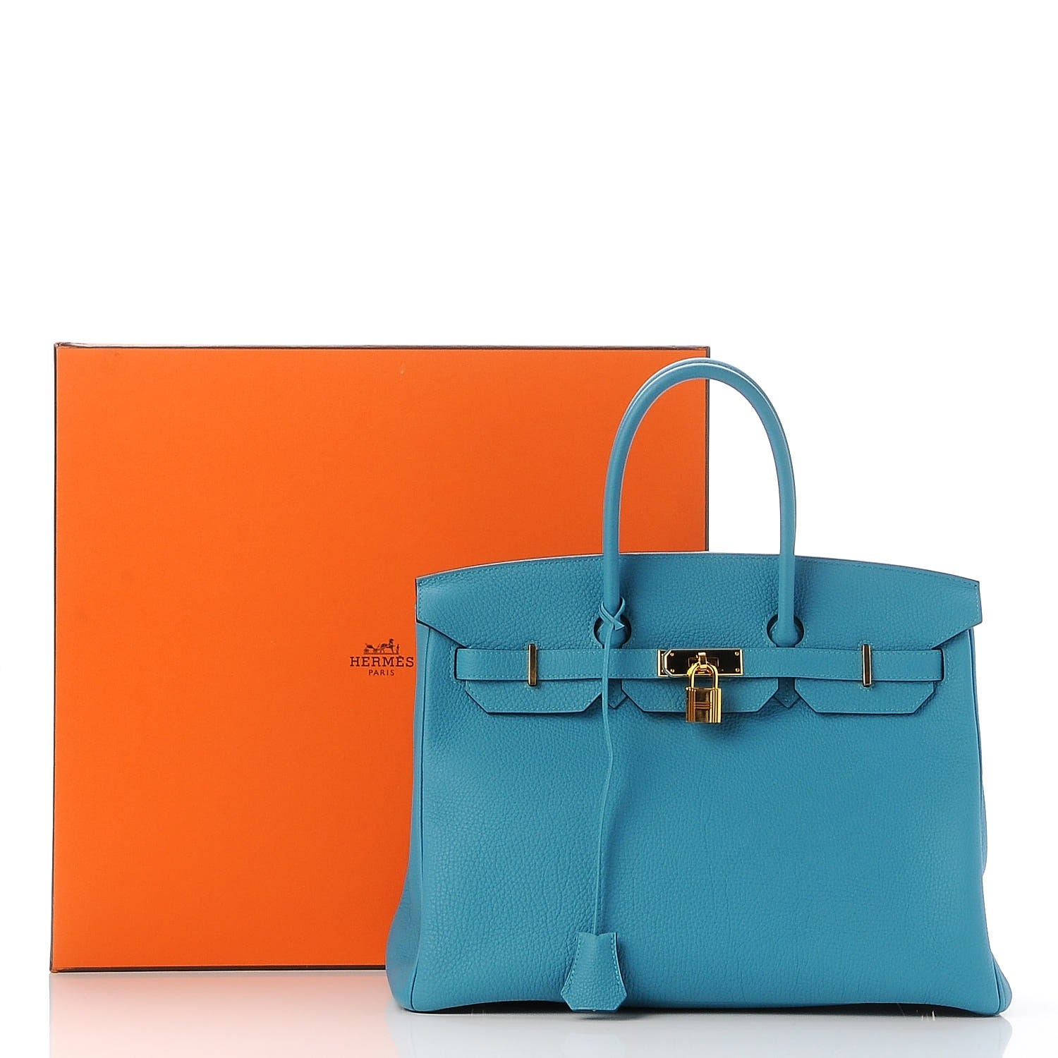Hermes Togo Birkin 35 Turquoise 31 of 31