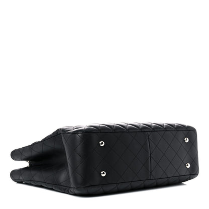 Chanel Calfskin Quilted Large Classic Shopping Tote Black 4 of 13