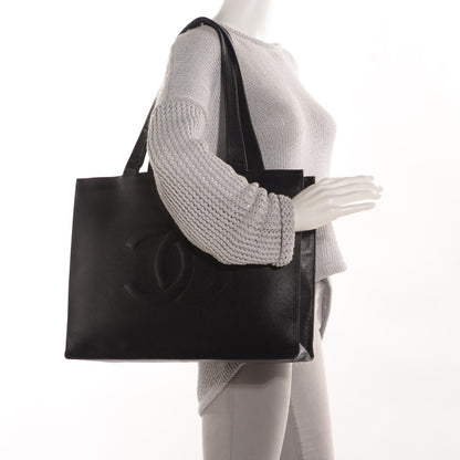 Chanel Caviar Large CC Shoulder Bag Black 2 of 8