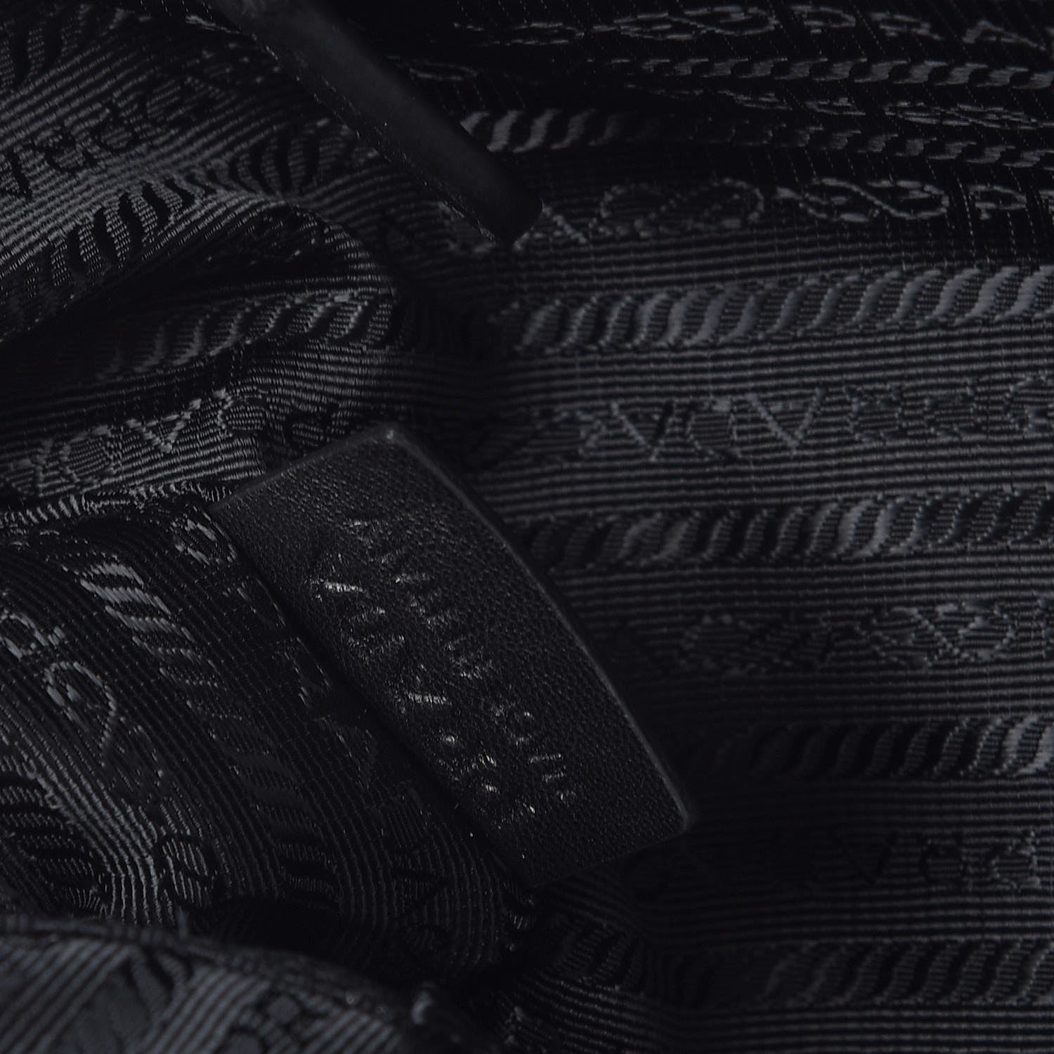 Prada Tessuto Nylon Ruffle Bauletto Nero Black 7 of 11