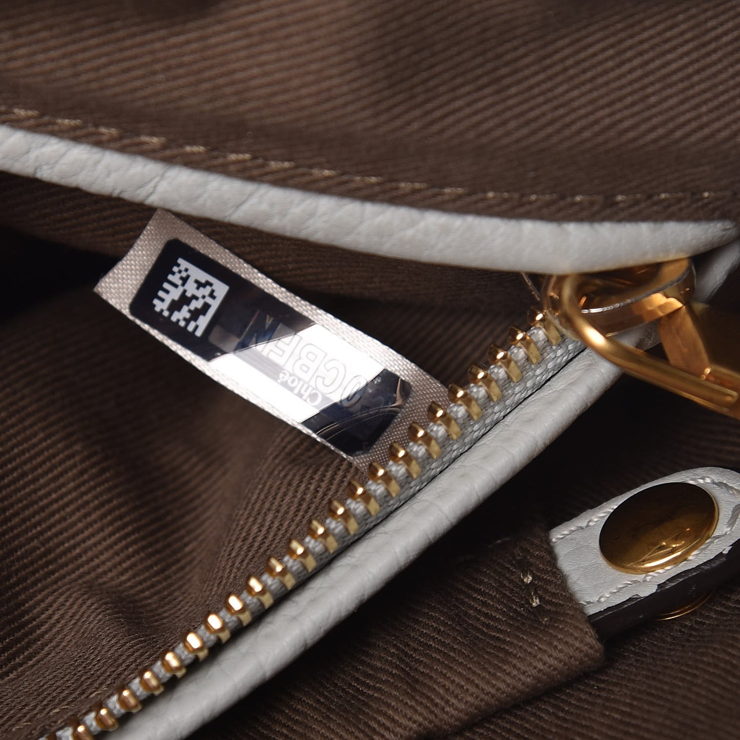 Calfskin Small Marcie Satchel Airy Grey