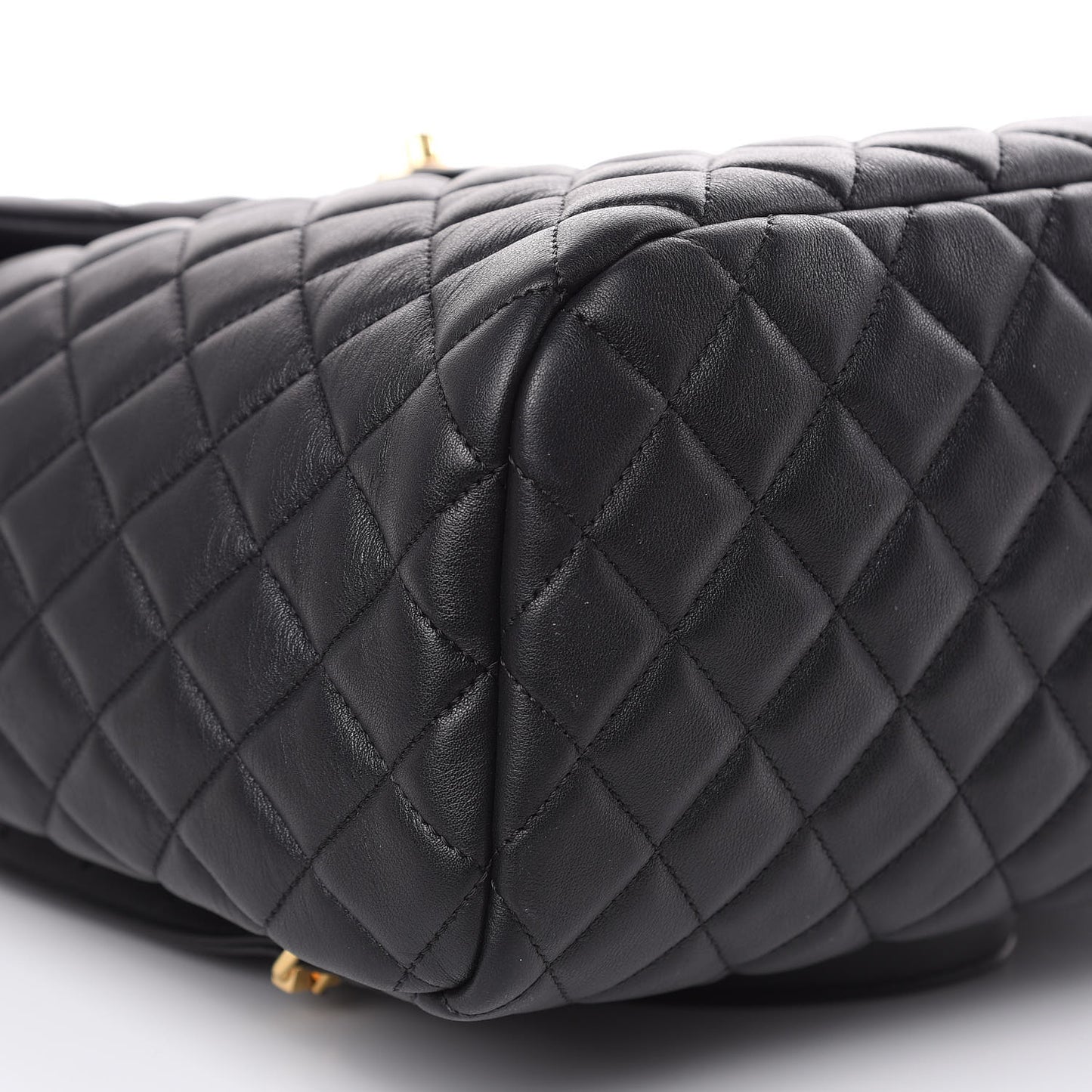 Lambskin Quilted Large Urban Spirit Backpack Black