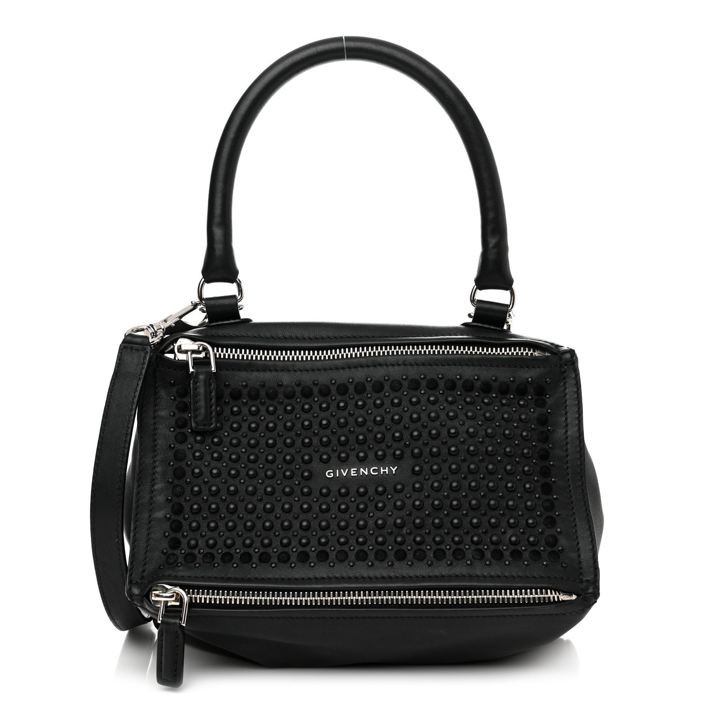 Calfskin Embellished Small Pandora Black