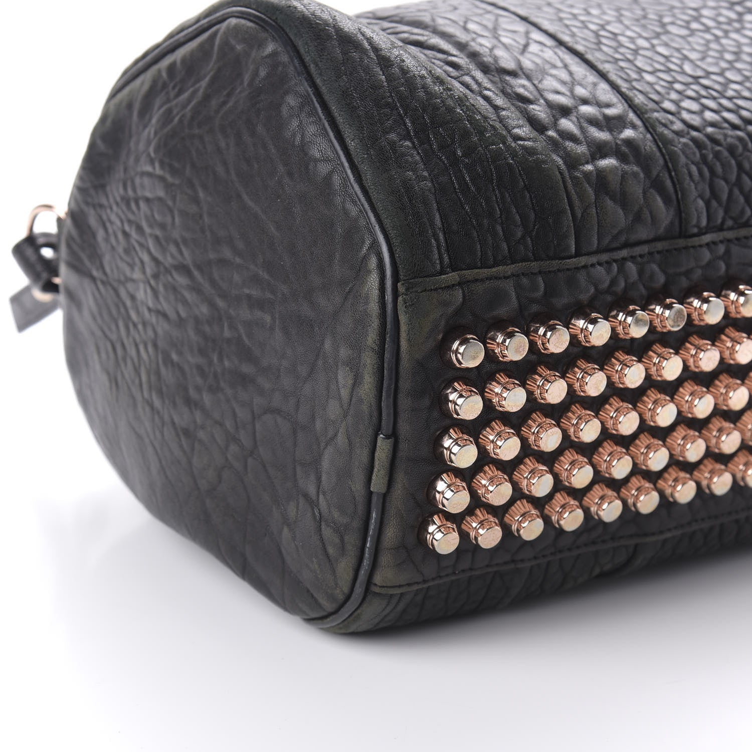 Alexander Wang Pebbled Lambskin Rocco Black Rose Gold Hardware 6 of 9