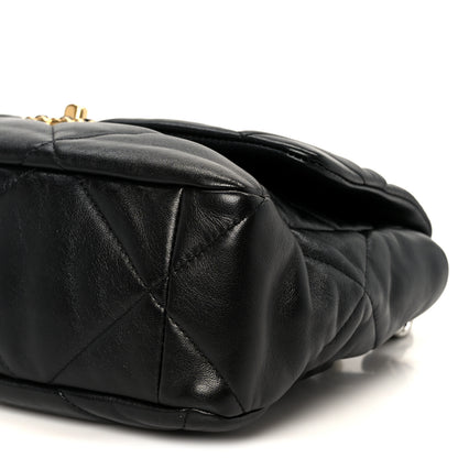 Chanel Goatskin Quilted Large Chanel 19 Flap Black 10 of 10