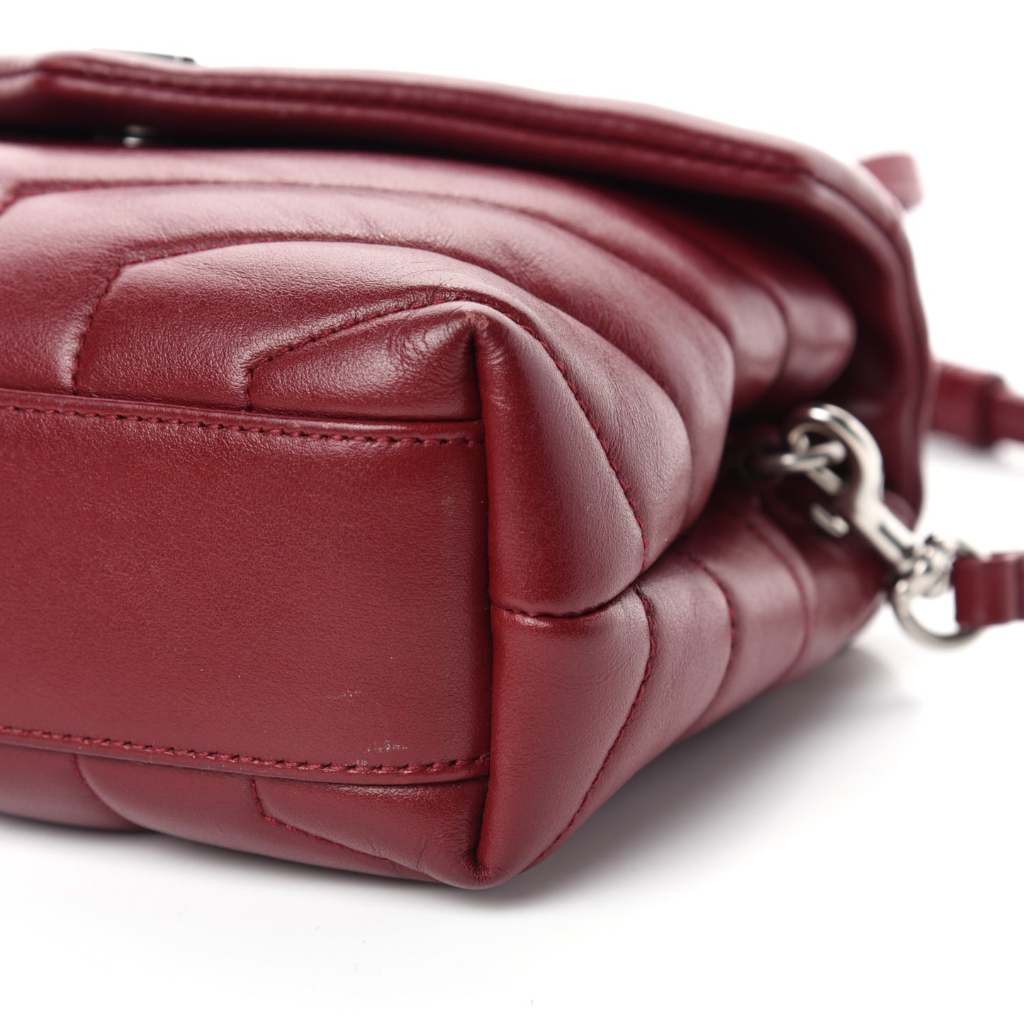 Calfskin Y Quilted Monogram Toy Loulou Monogram Crossbody Bag Rouge