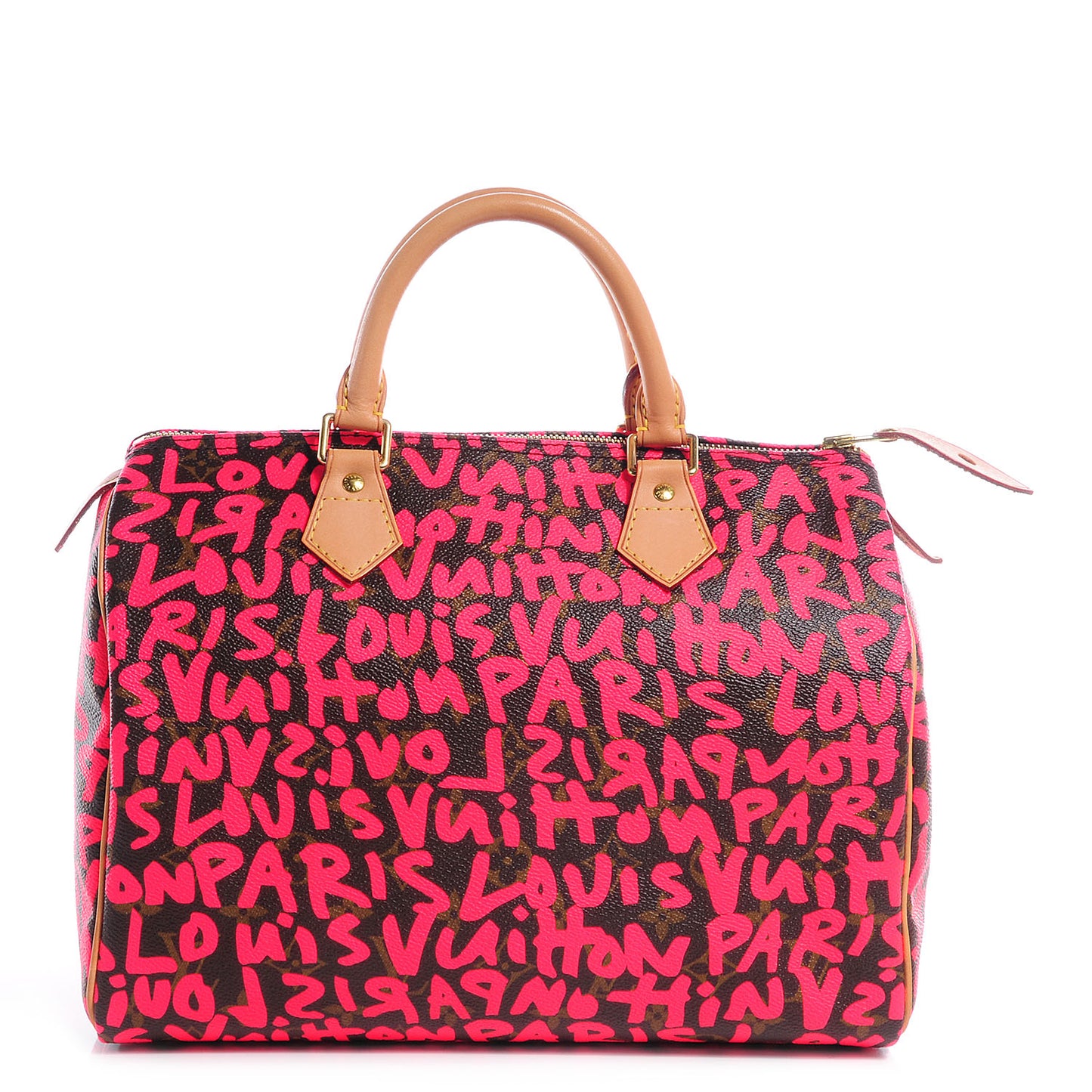 Monogram Graffiti Speedy 30 Fuchsia