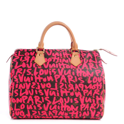 Louis Vuitton Monogram Graffiti Speedy 30 Fuchsia 1 of 7