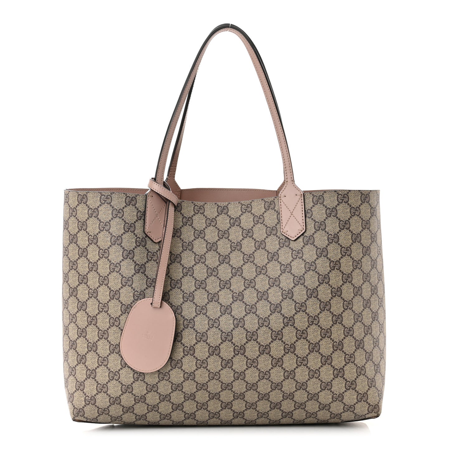 Calfskin GG Supreme Monogram Large Reversible Tote Dark Cipria