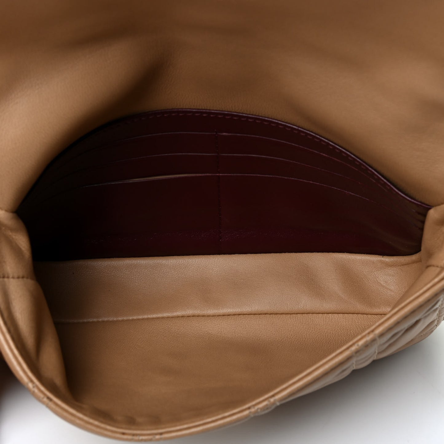 Lambskin Cannage Miss Dior Promenade Pouch Beige