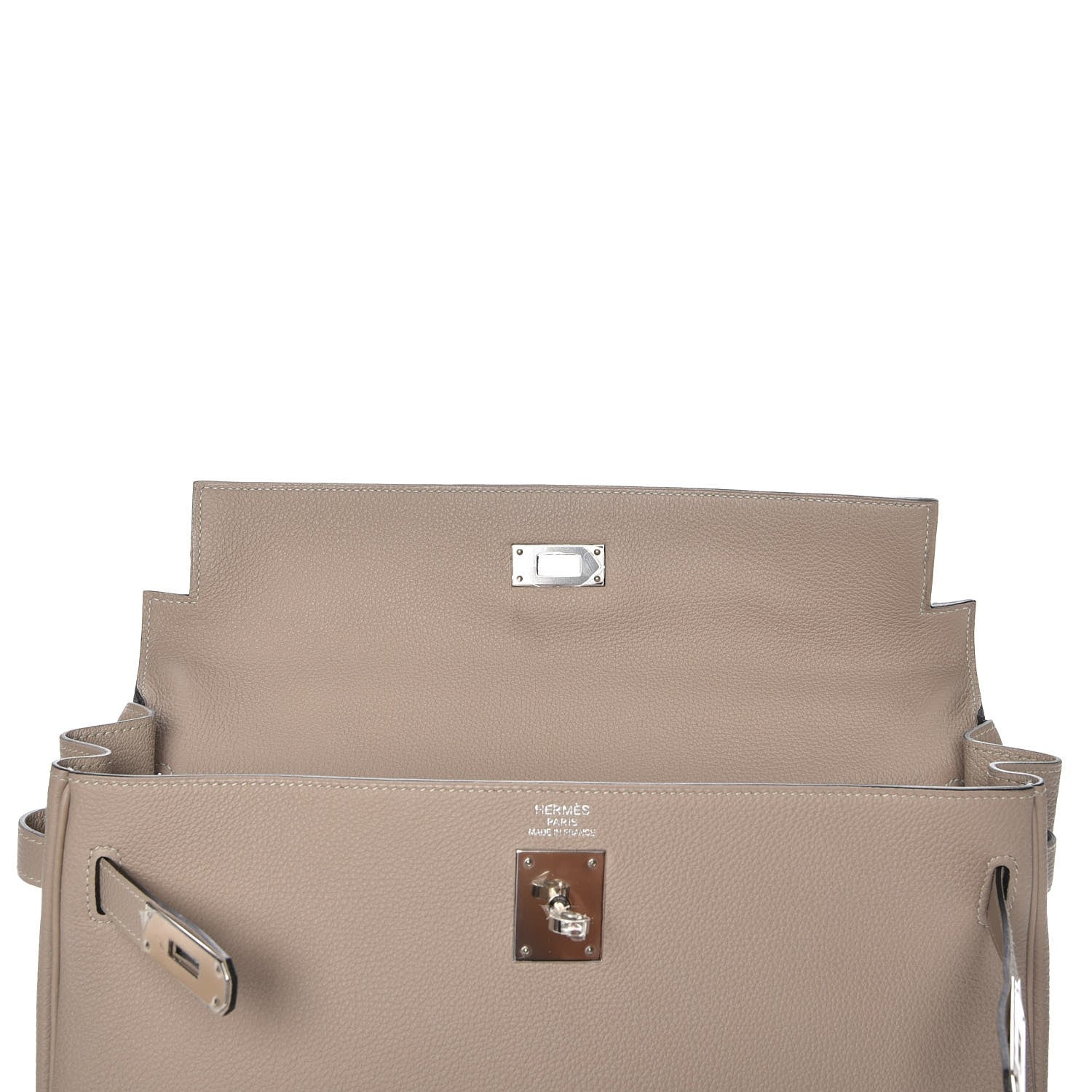 Hermes Togo Kelly Retourne 35 Gris Tourterelle 27 of 32
