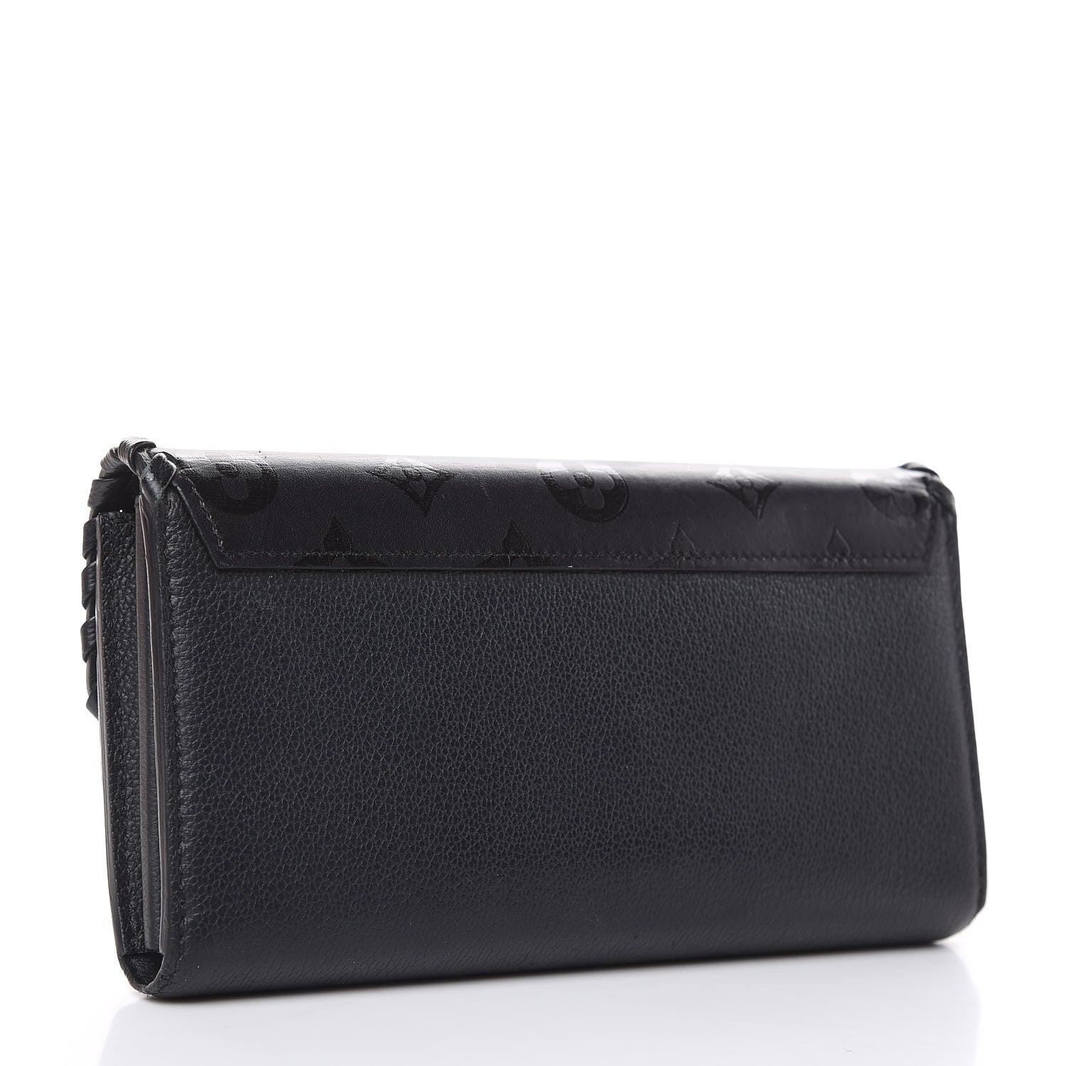 Louis Vuitton Monogram Cuir Plume Very Wallet Black 3 of 15