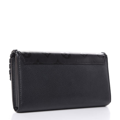 Louis Vuitton Monogram Cuir Plume Very Wallet Black 3 of 15