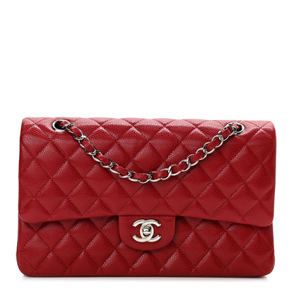 Chanel Caviar Quilted Medium Double Flap Red 1 of 12