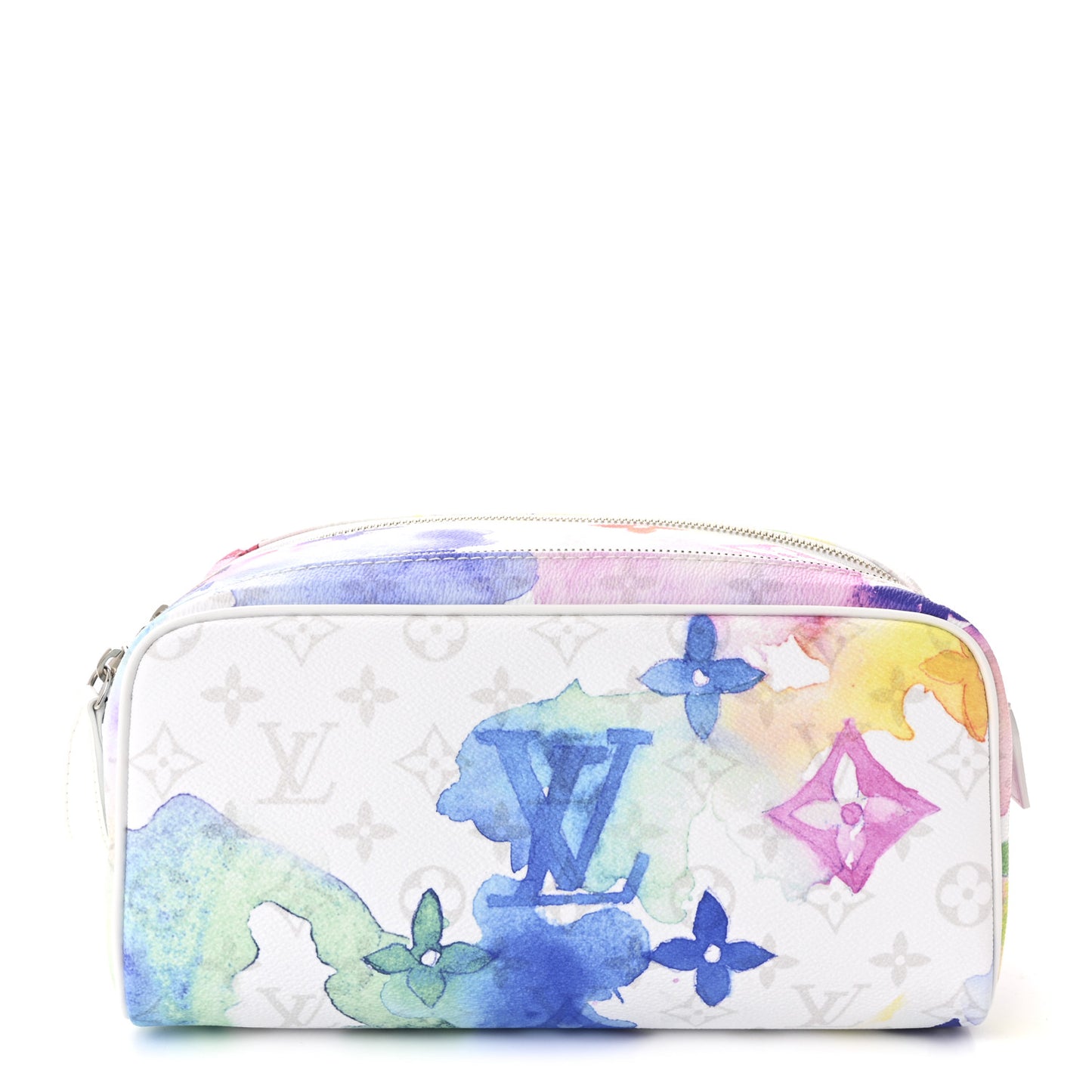 Monogram Watercolor Dopp Kit Toilet Pouch Multicolor