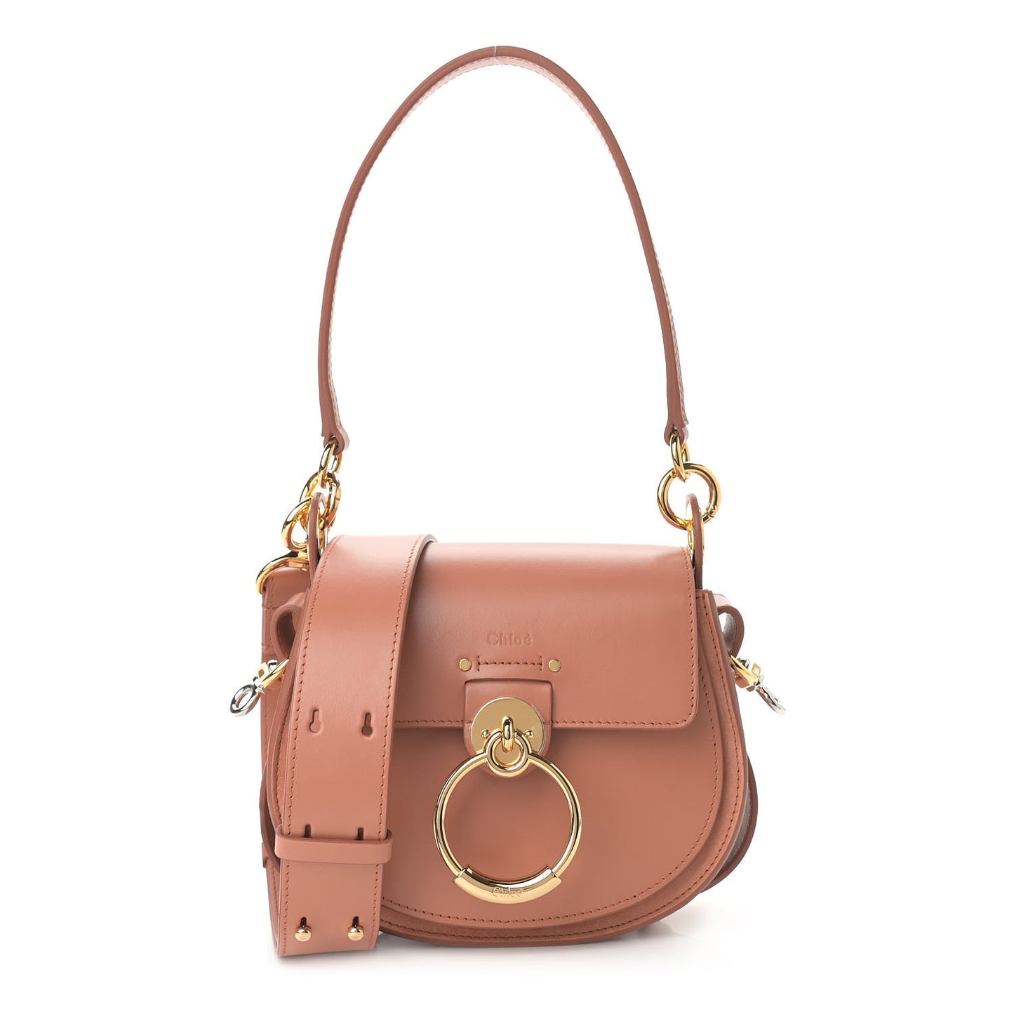 Calfskin Small Tess Bag Muted Brown