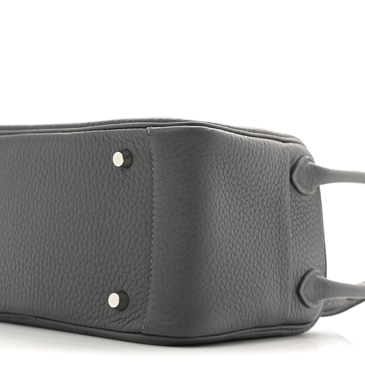 Hermes Taurillon Clemence Mini Lindy 20 Etain 10 of 11
