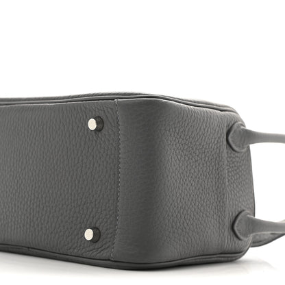 Hermes Taurillon Clemence Mini Lindy 20 Etain 10 of 11