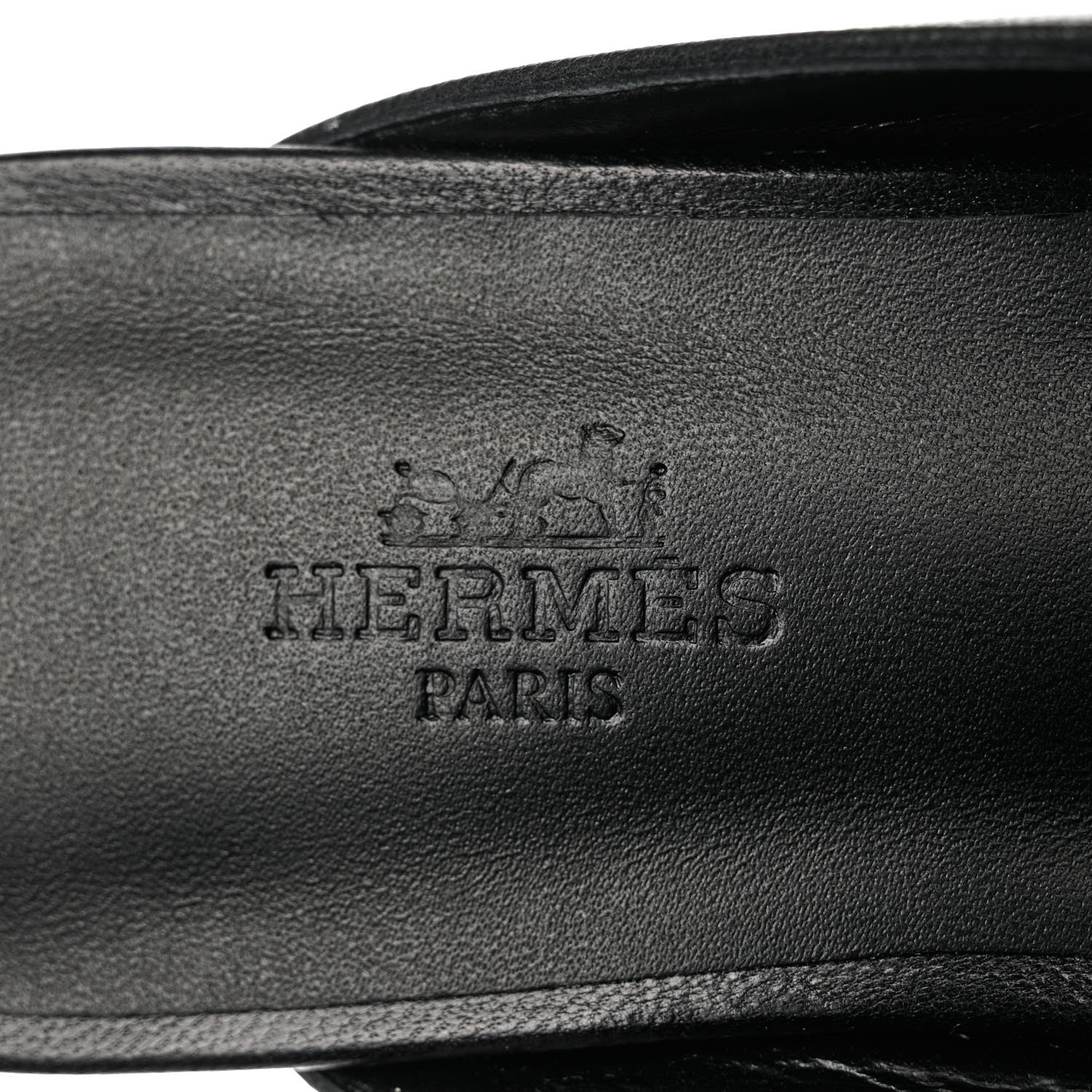 Hermes Goatskin Oz Mules 37 Black 7 of 11