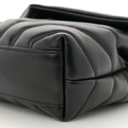Saint Laurent Calfskin Y Quilted Monogram Toy Loulou Crossbody Bag Black 10 of 12